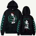 Anime Demon Slayer Tanjiro bluza 100% bawełna