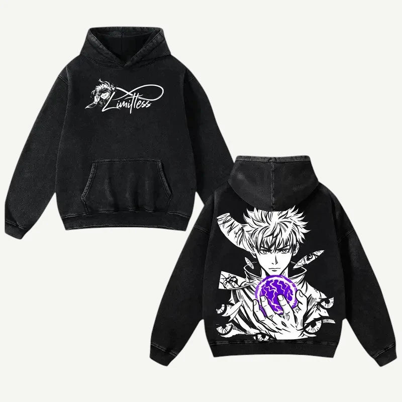 Anime Jujutsu Kaisen Gojo Satoru bluza 100% bawełna